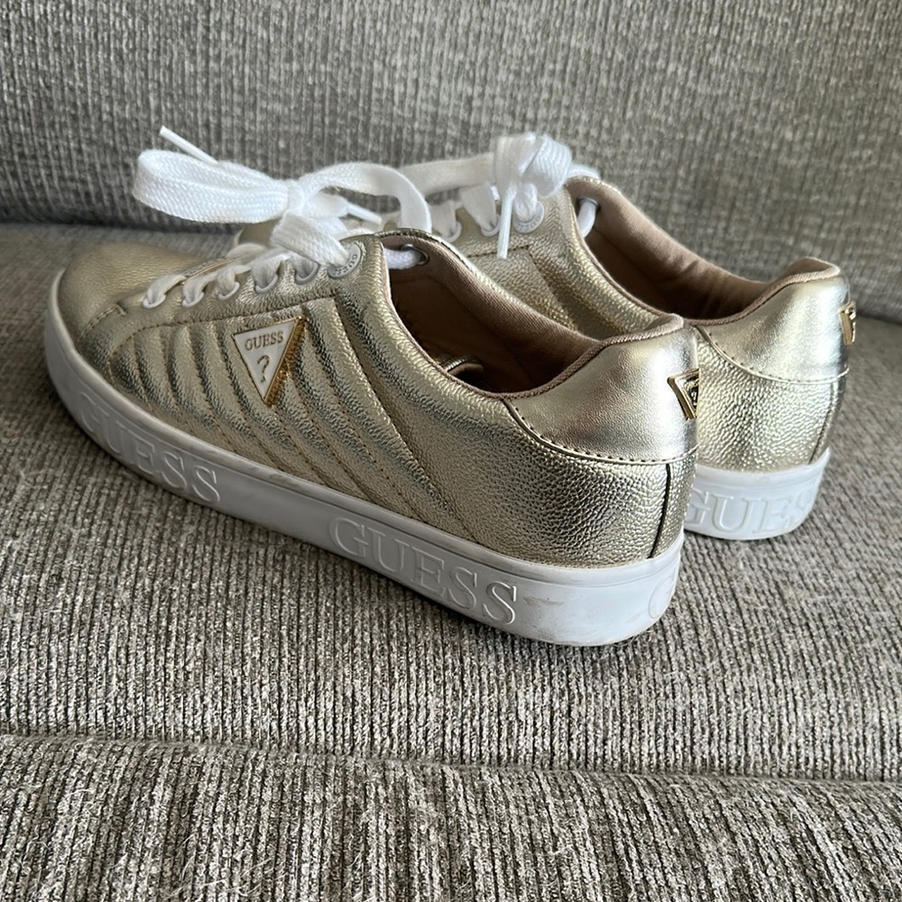 Guess Gold Sneakers with White Laces - Picture 4 of 4